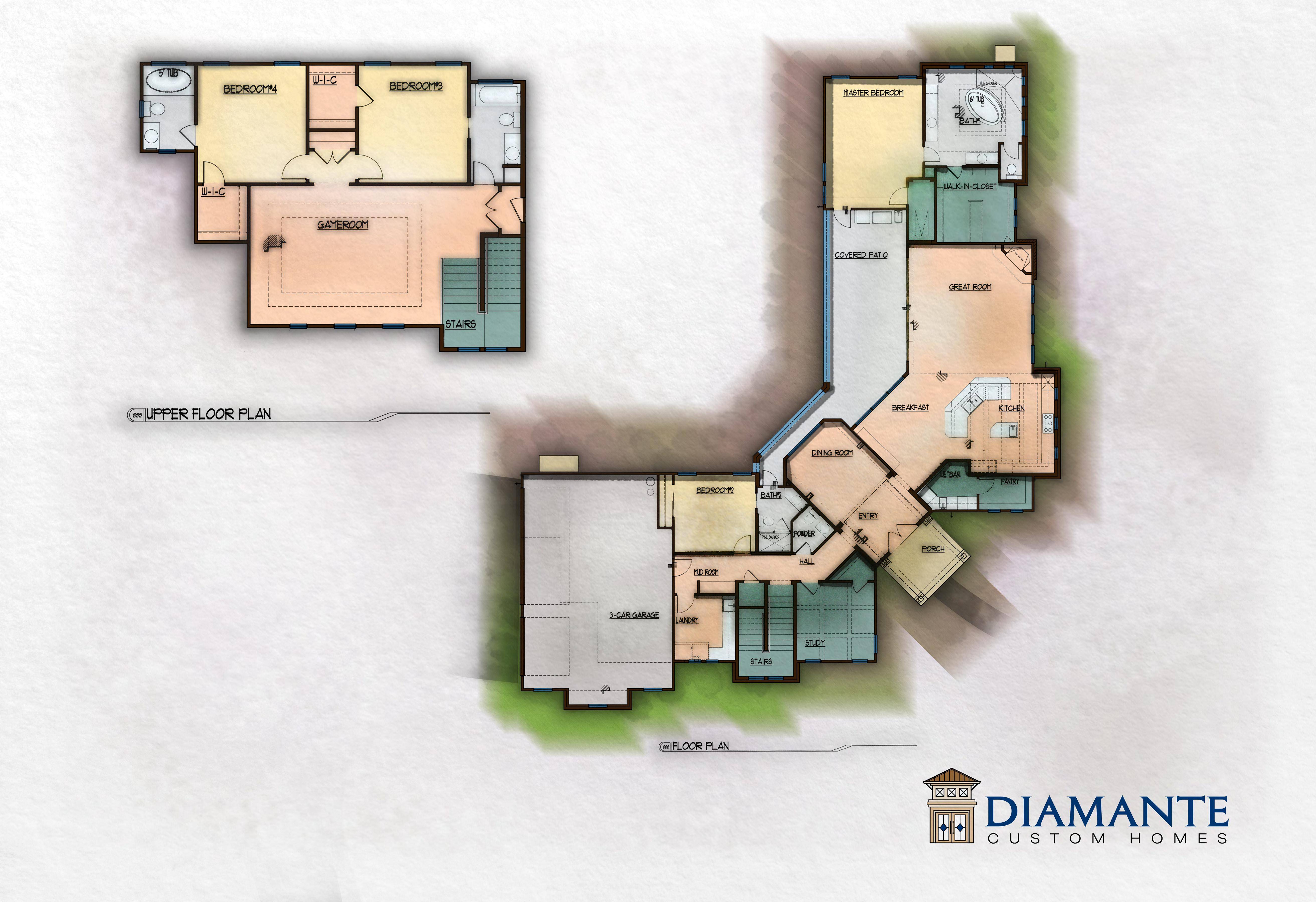 Floor Plan Diamante Custom Homes